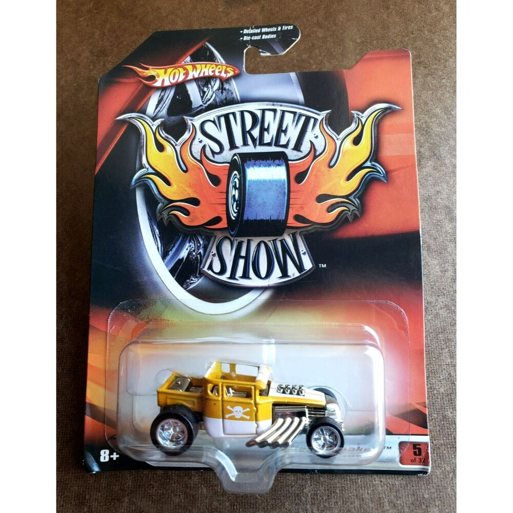 2007 Hot Wheels BONE SHAKER Metalflake Dark Yellow STREET SHOW SERIES SS5SP 1:64